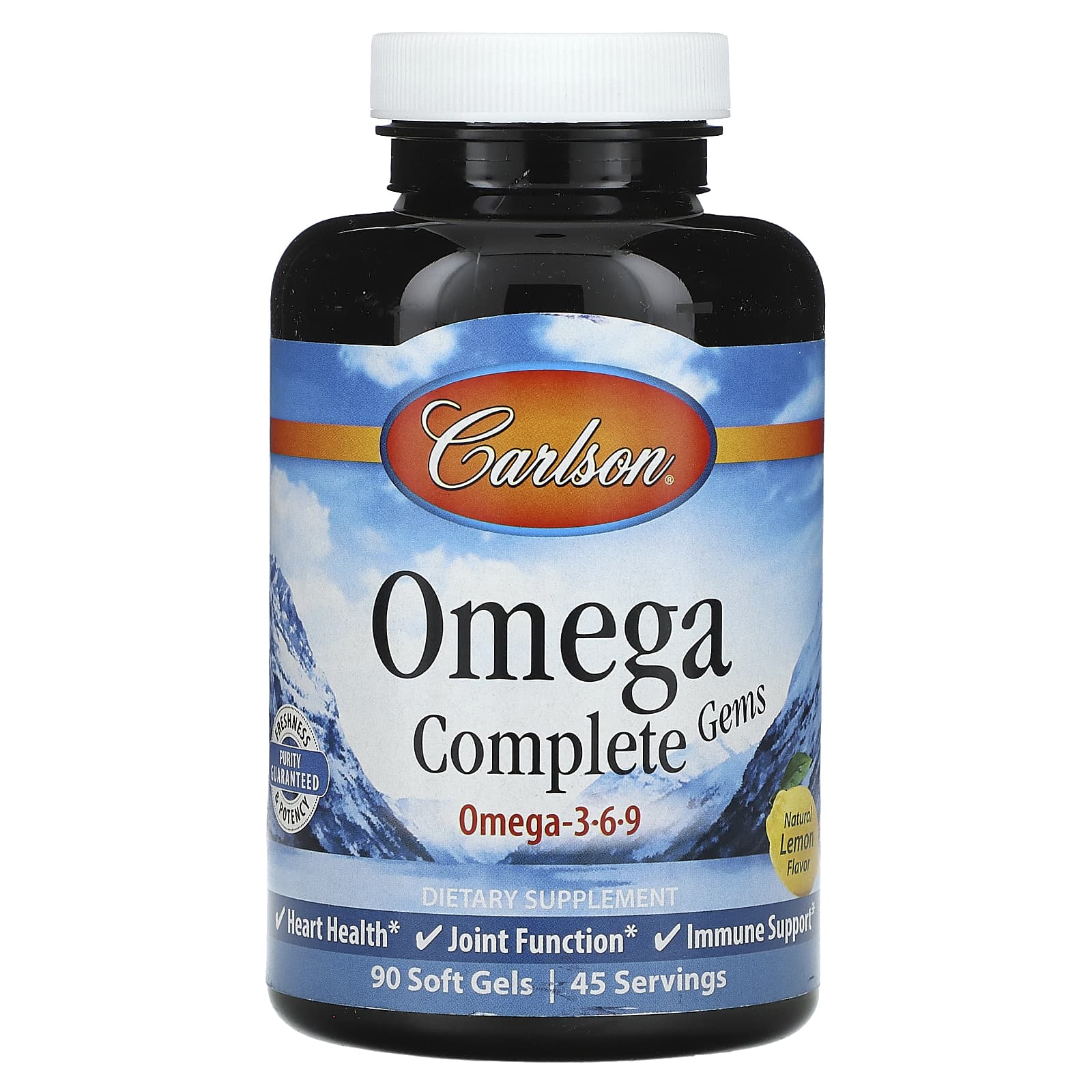 Carlson Labs, Omega-3 plus GLA, 90 Softgels UPC 088395017315 | HiLife Vitamins
